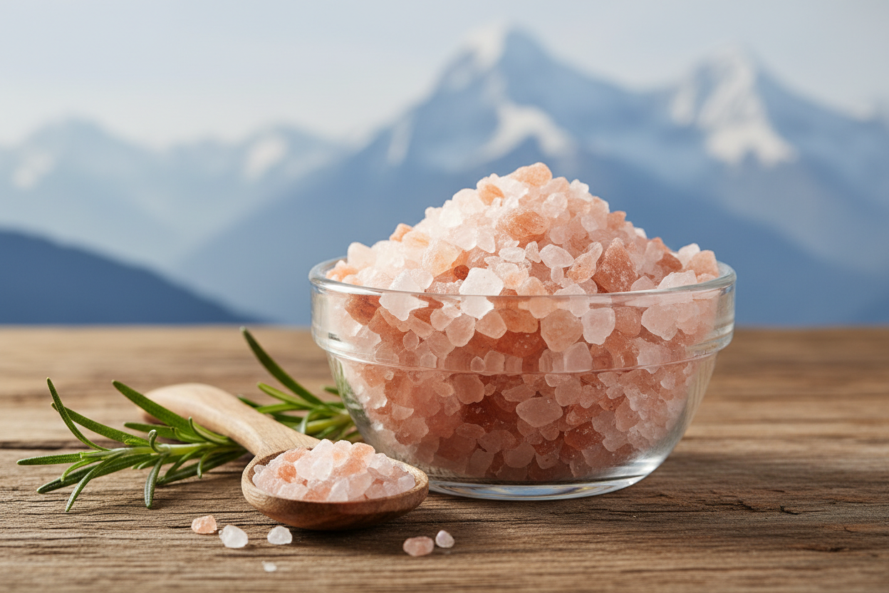 Pure Himalayan pink salt rich in minerals. Natural and unprocessed for healthy cooking. Adds perfect flavor to your dishes while providing essential minerals. A healthier alternative to regular table salt.

100% natural and pure
Rich in minerals
Unprocessed and healthy
1kg pack